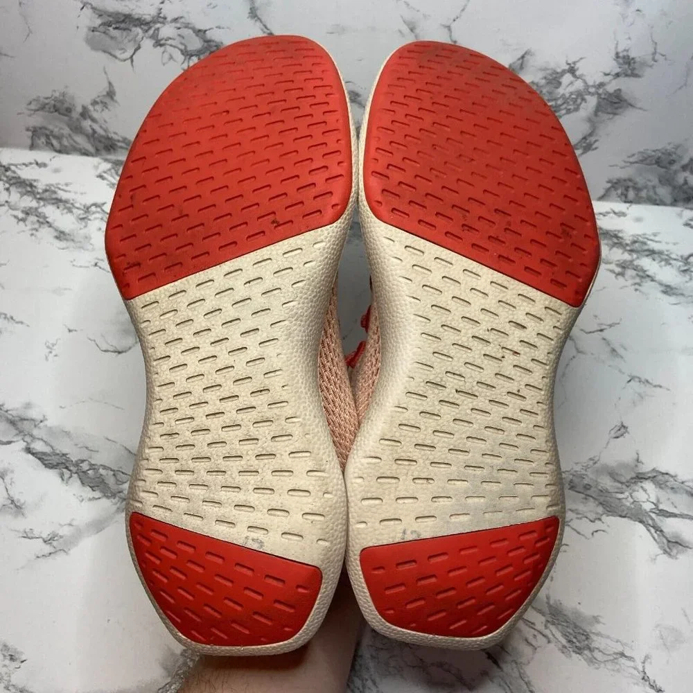 Allbirds Men 9.5 Tree Dasher Shoe Coral Pink Sneaker Lace Up Athletic Active Gym - Picture 6 of 9